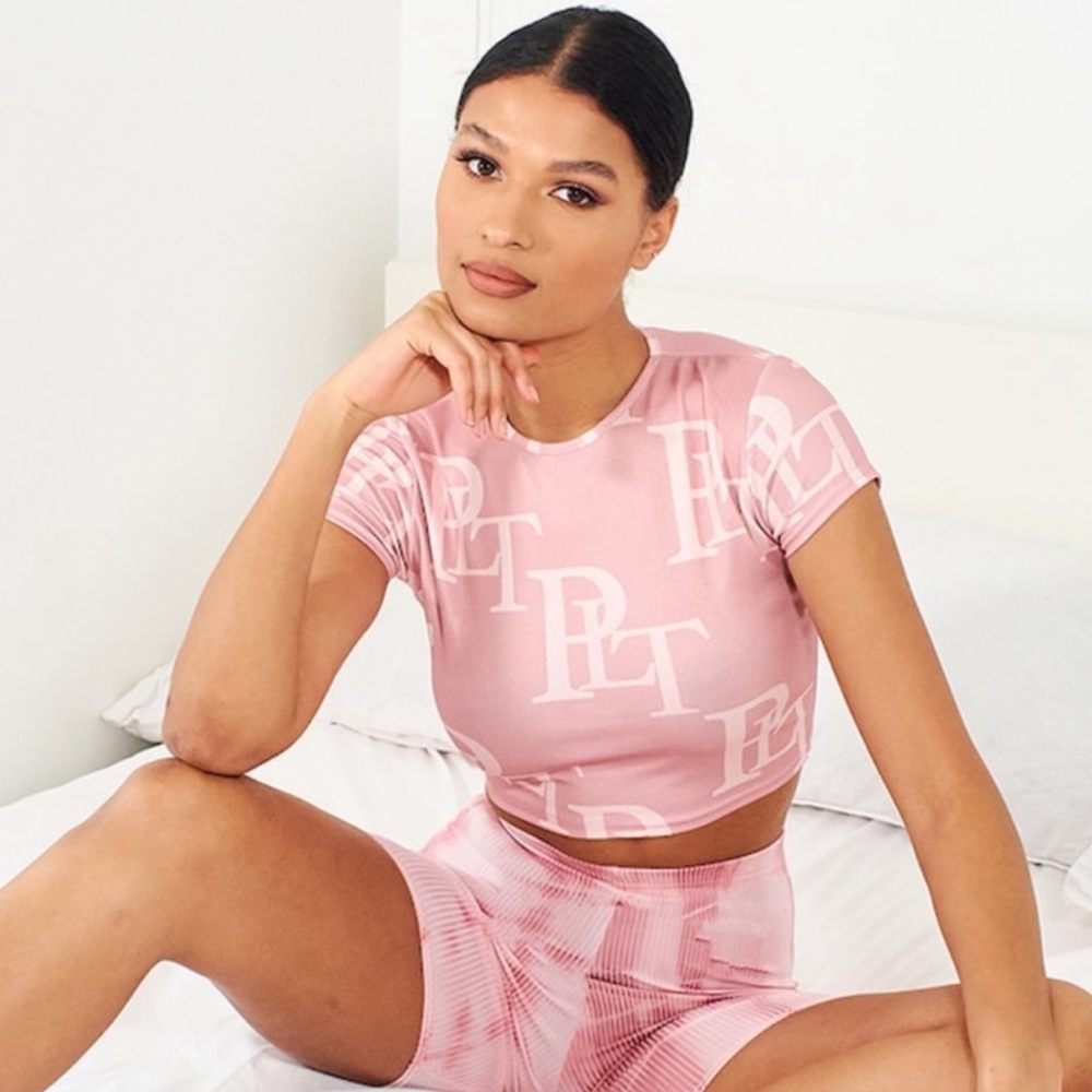 PRETTY LITTLE THING PINK CROP TOP